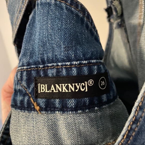 Blank NYC Funny Bone Denim Short Overalls - Picture 9 of 9